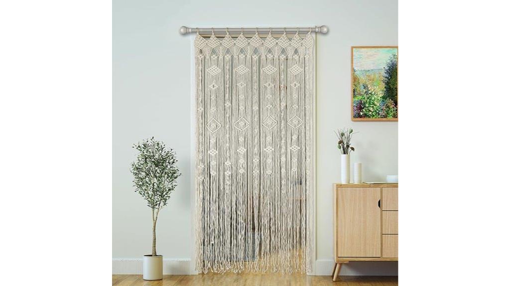 boho macrame door curtain