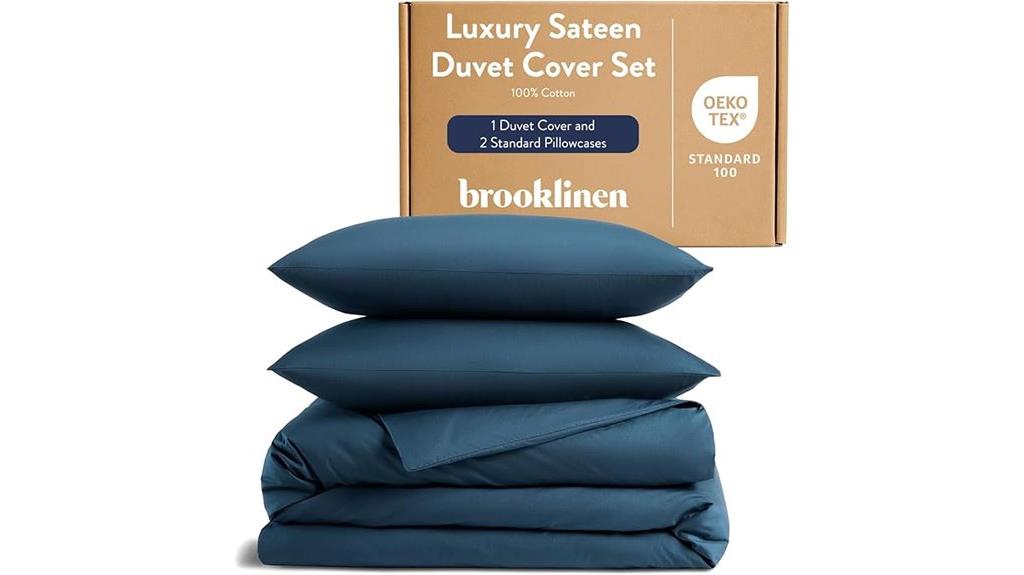 brooklinen abyss blue duvet