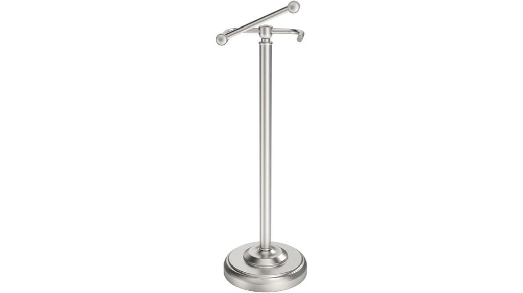brushed nickel free stand