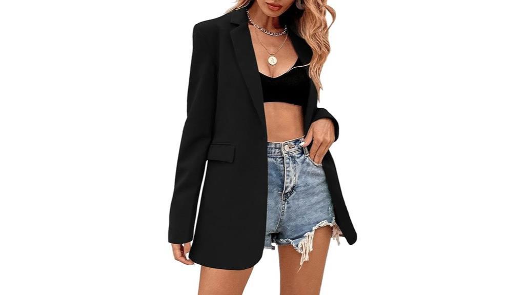 casual oversized long blazer