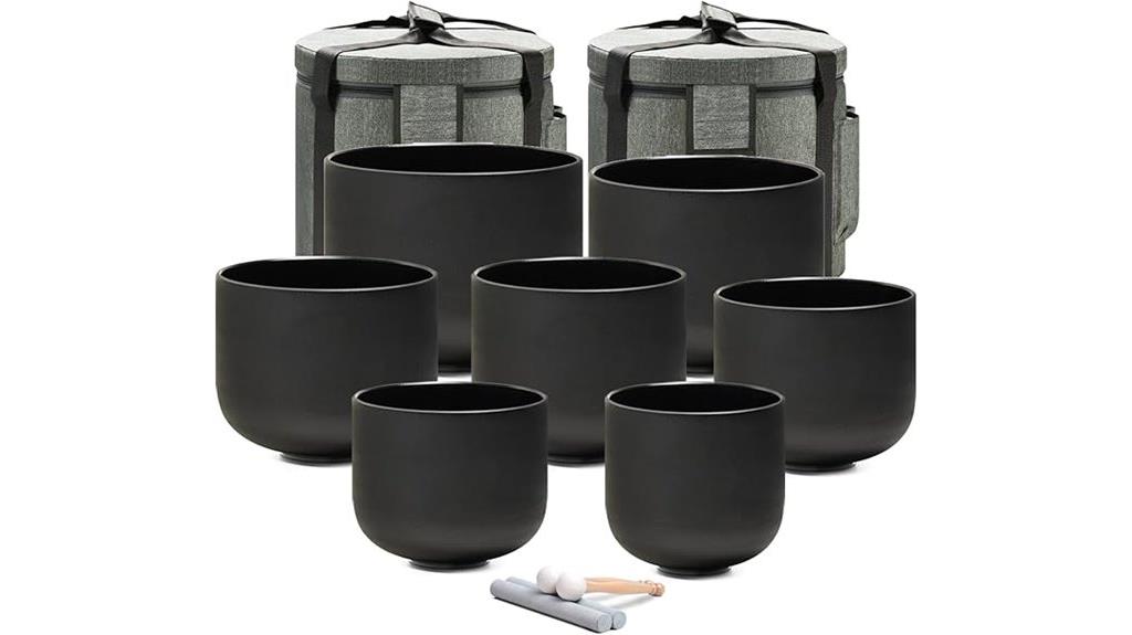 chakra quartz singing bowls