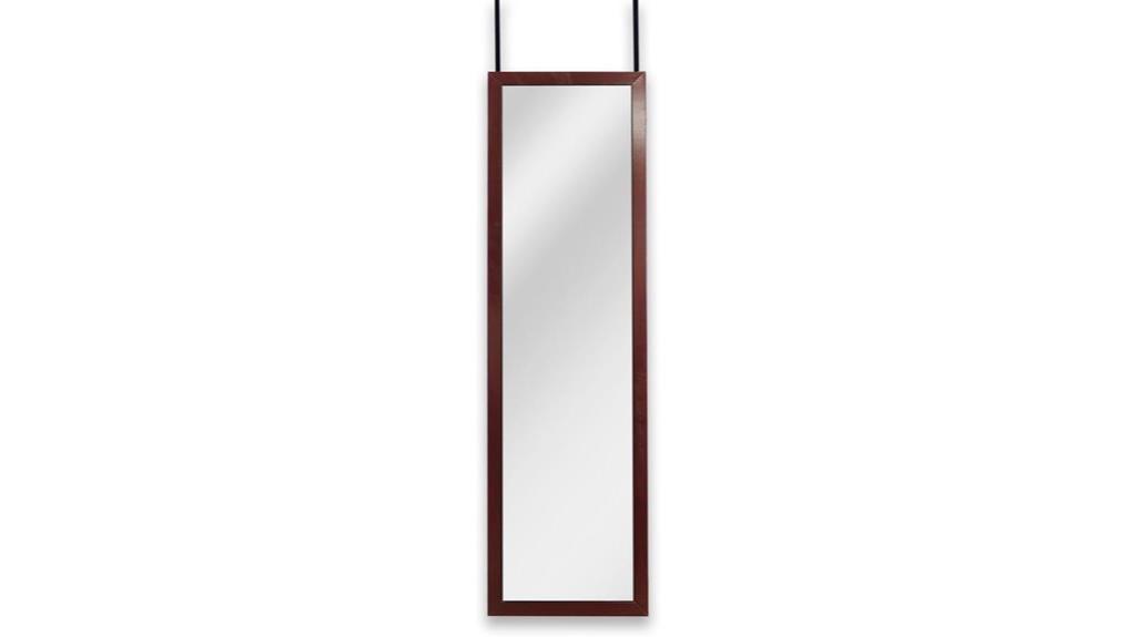 cherry finish full length mirror