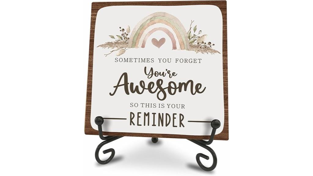 colorful boho wooden sign