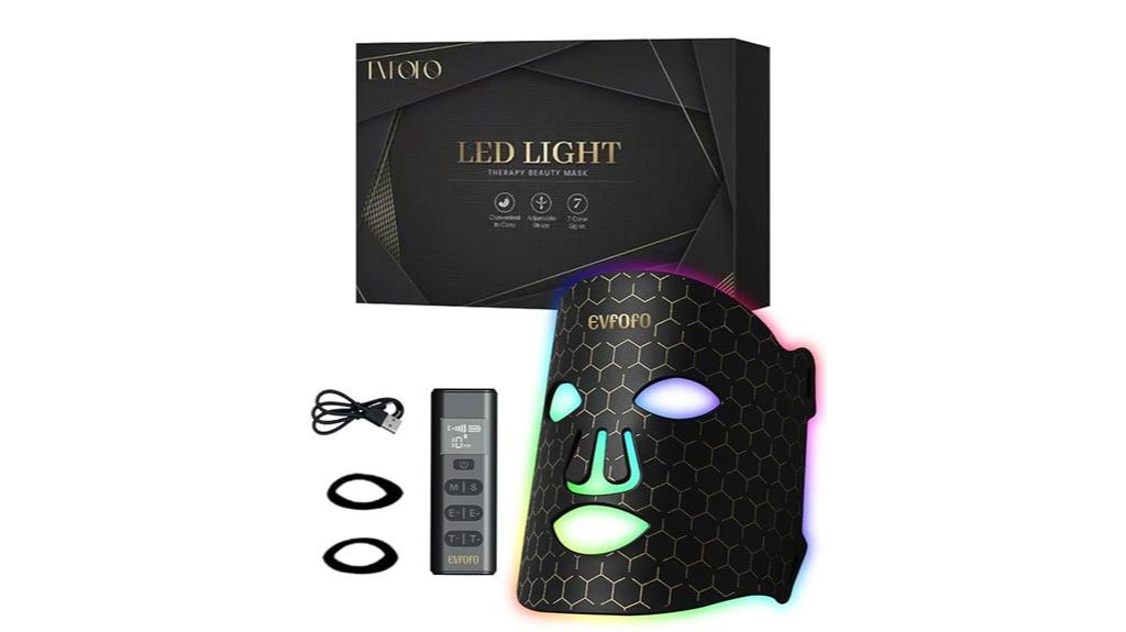 colorful led facial mask