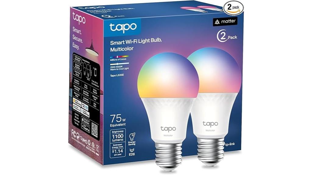colorful wifi smart bulb