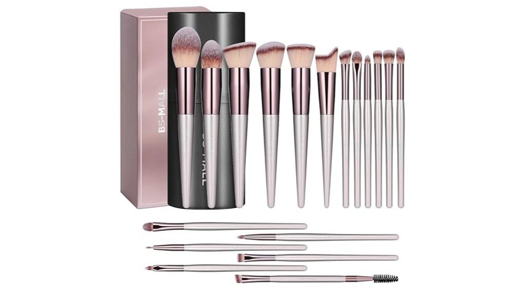 complete 18 piece makeup brush kit