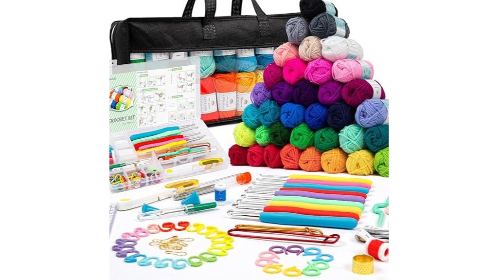 complete crochet kit set