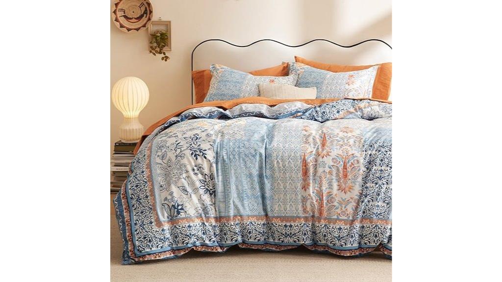 cotton floral duvet set