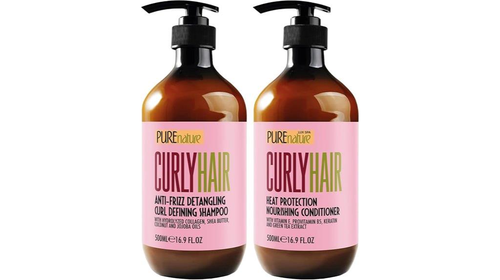 curly hair care set