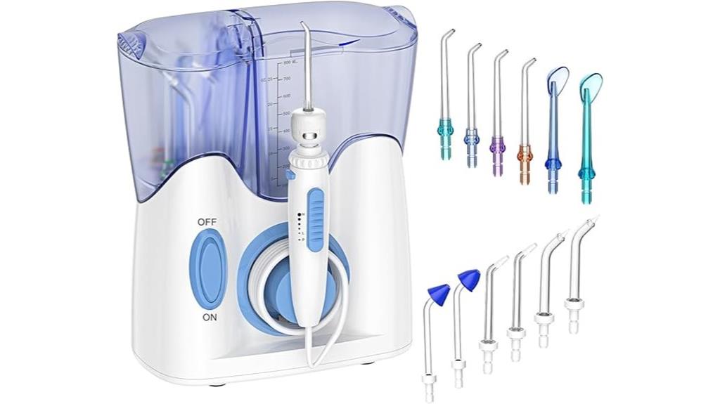 dental water flosser capacity