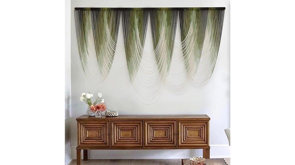 dip dyed macrame wall hanging