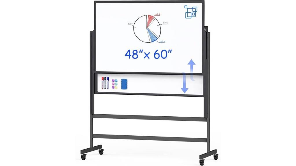 double sided magnetic mobile board