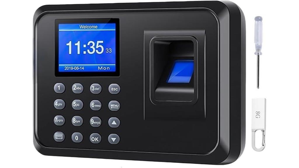 dual fingerprint password clock