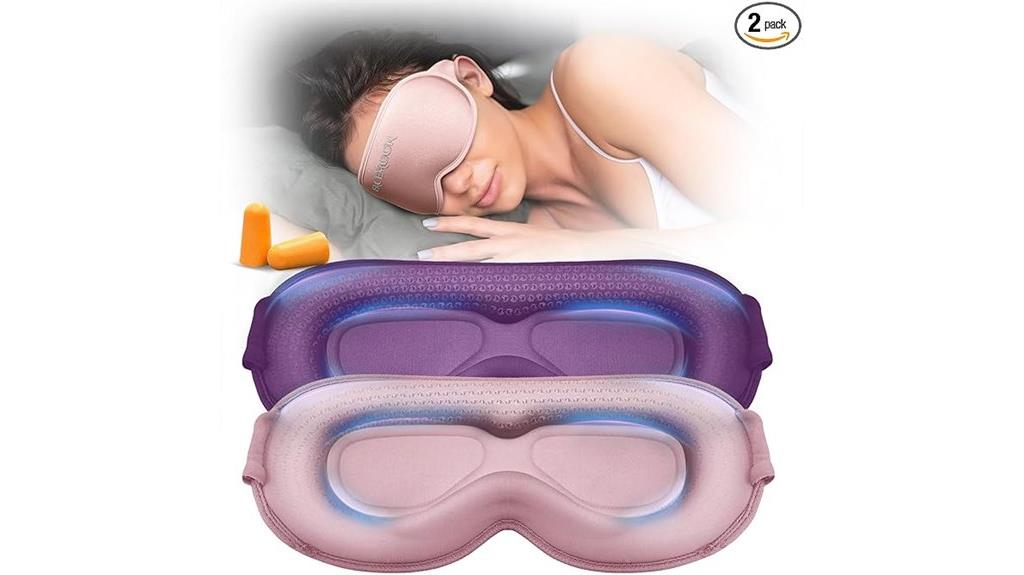 dual memory foam sleep masks