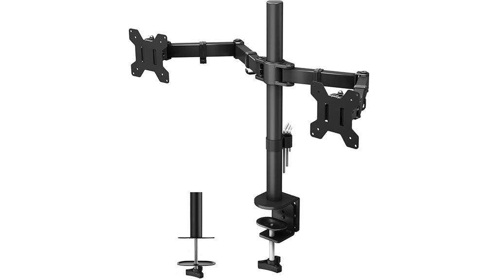 dual monitor fully adjustable mount