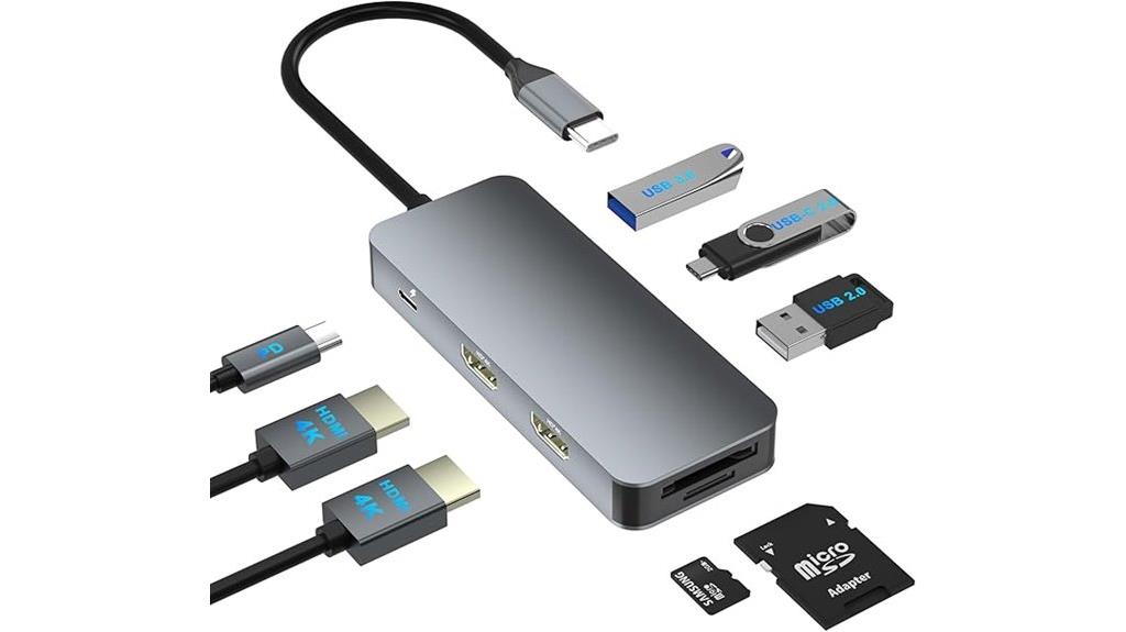 dual monitor laptop docking