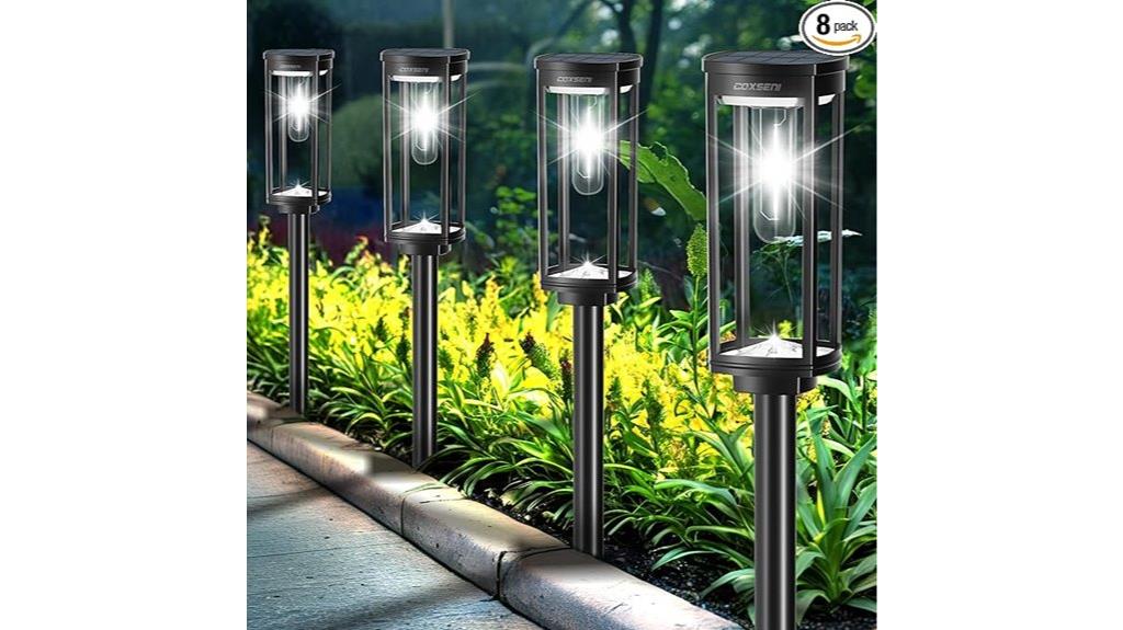 eight pack solar lights