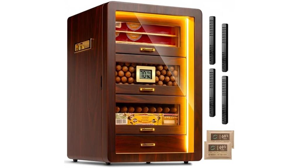 elegant desktop cigar storage