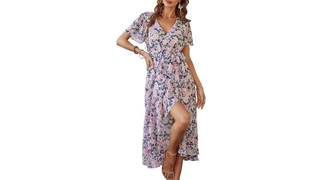 elegant floral summer dress