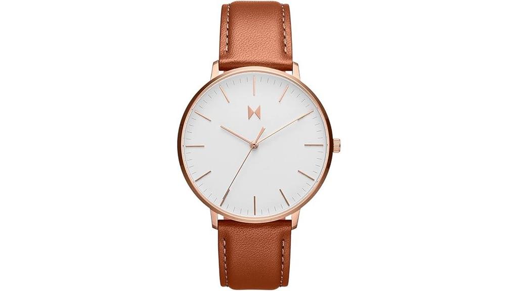 elegant minimalist water resistant watch