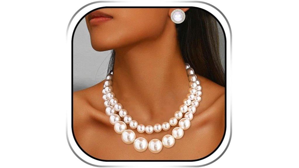 elegant pearl jewelry set
