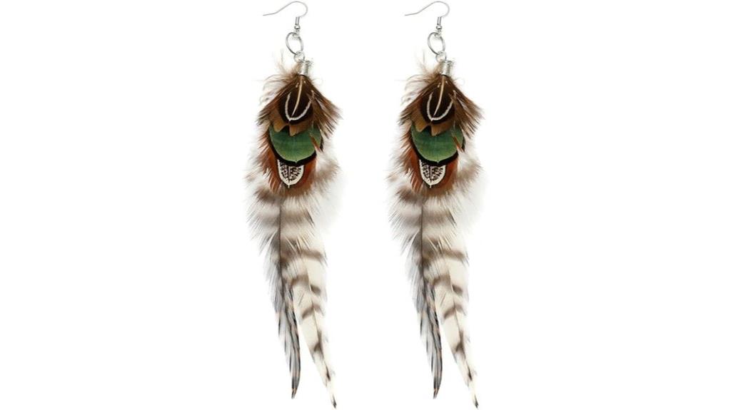 elegant women s feather earrings