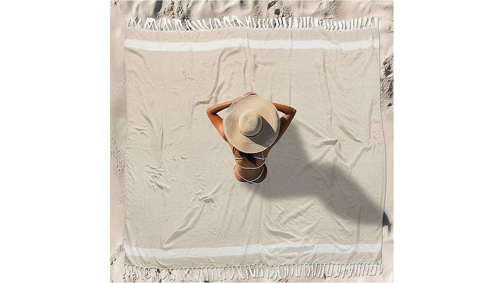 extra large cotton beach towel