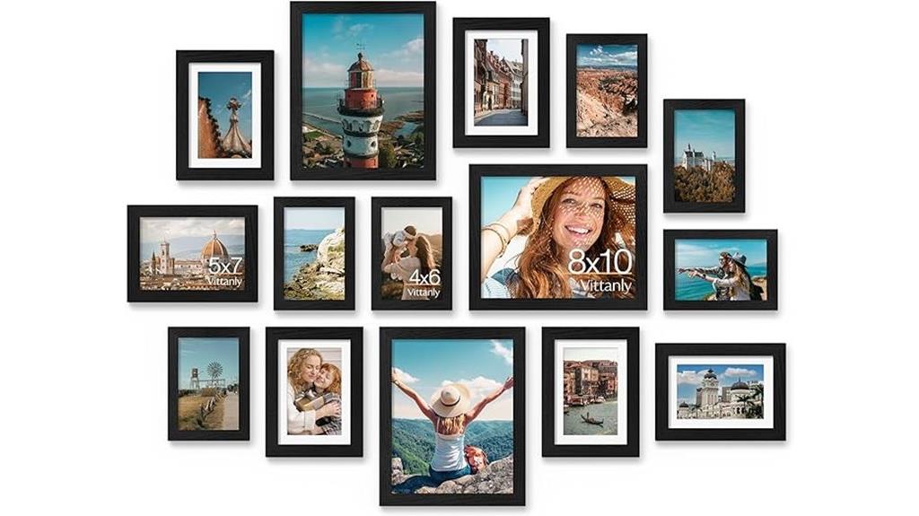 fifteen frame collage set