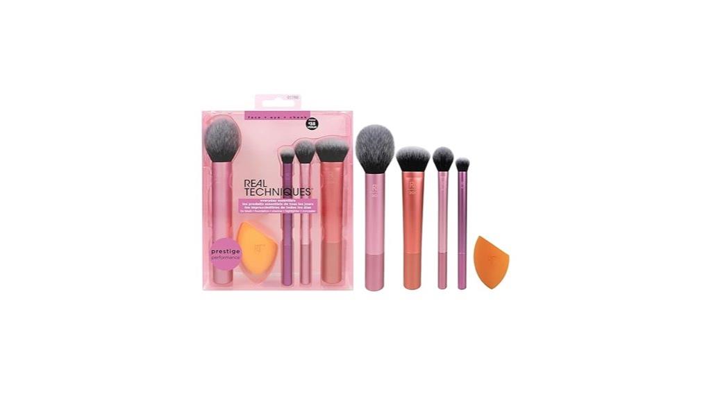 five piece makeup brushes