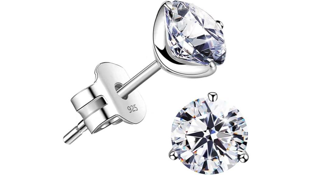 flame gold zircon earrings