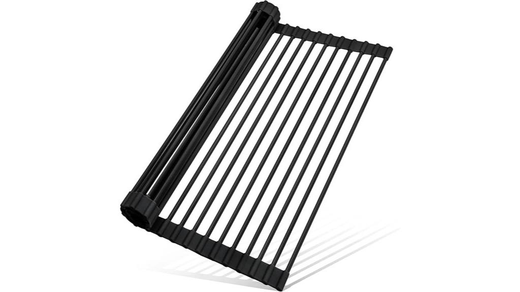 flexible sink dish drainer