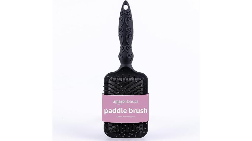 gentle detangling paddle brush