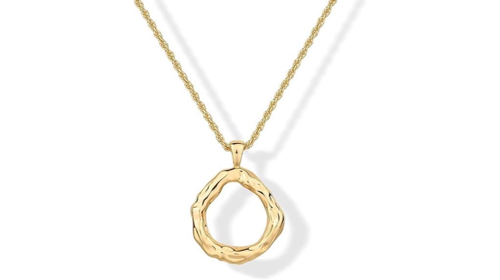 gold plated dainty necklace
