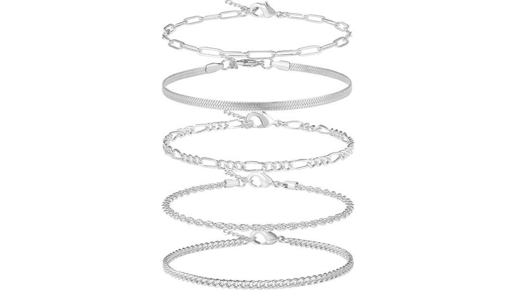 gold silver anklet jewelry