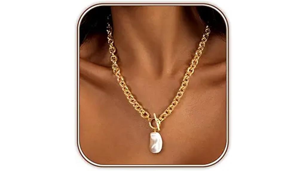 gold silver chunky chain