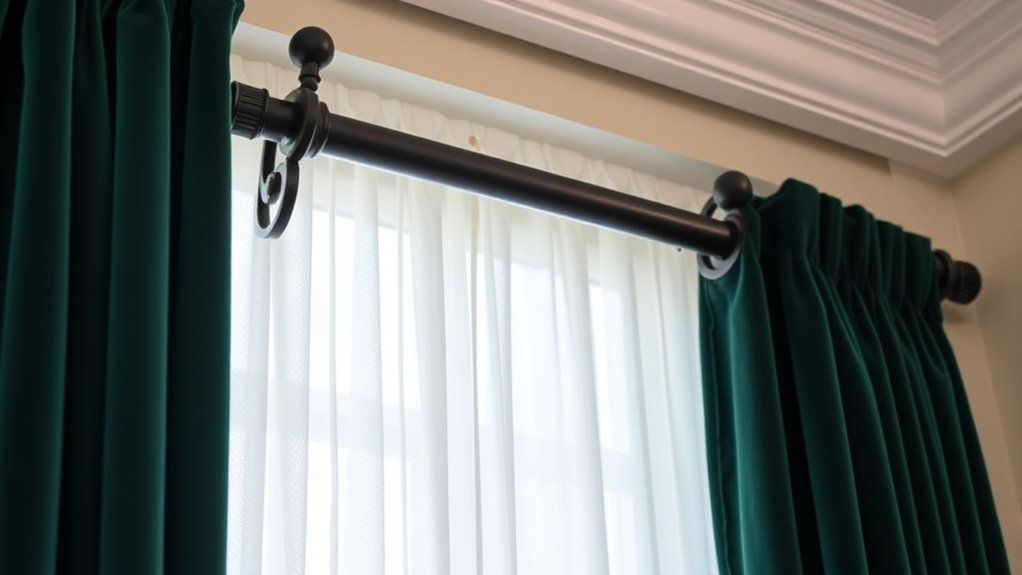heavy drapes require sturdy support