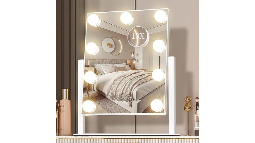 illuminated makeup vanity