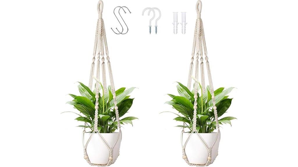 indoor macrame plant hangers