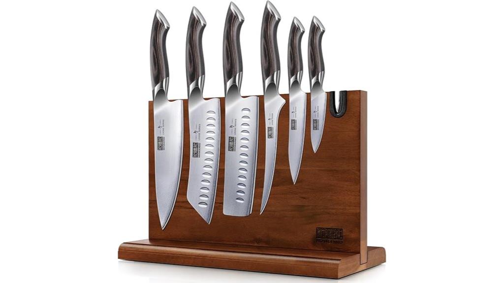 japanese knife set with magnet
