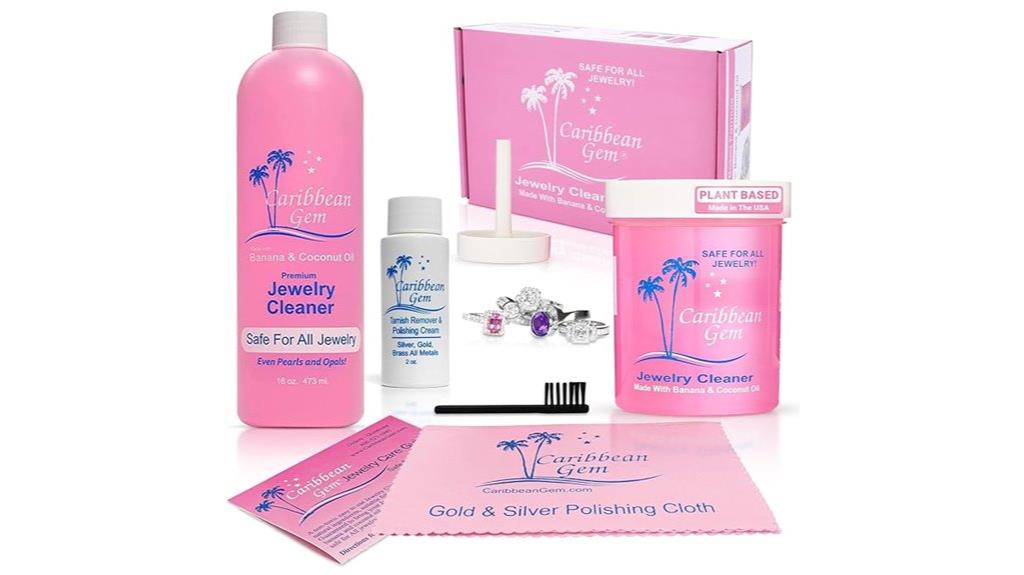 jewelry cleaning kit includes solutions