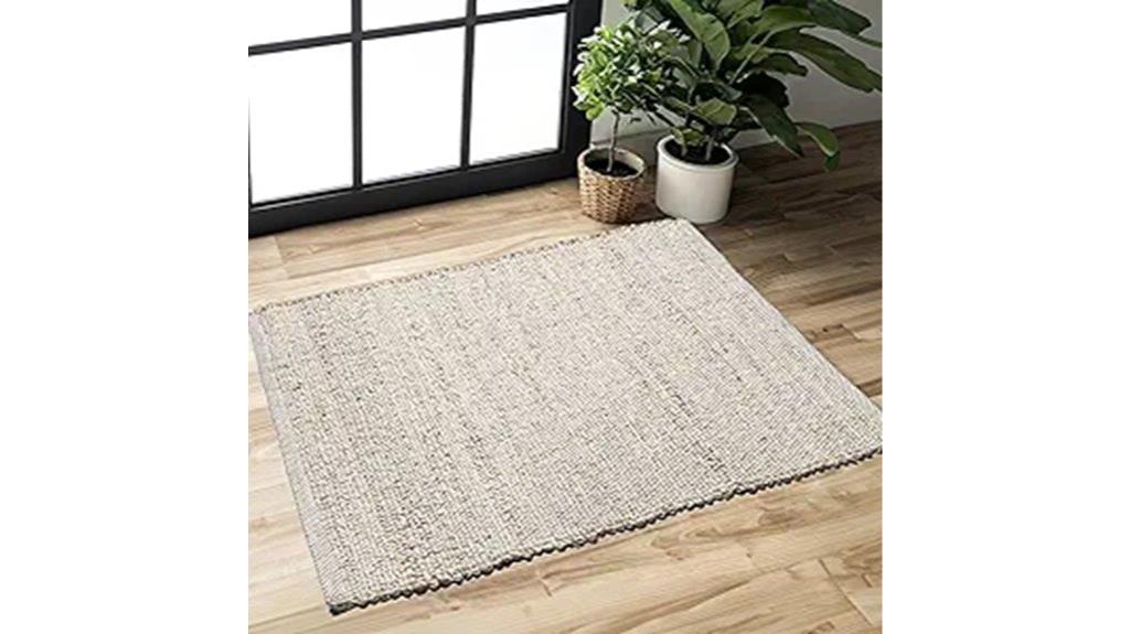 jute cotton doormat rug