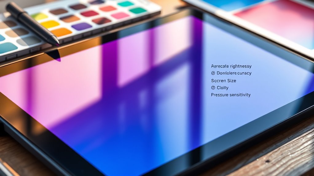 key tablet features selection