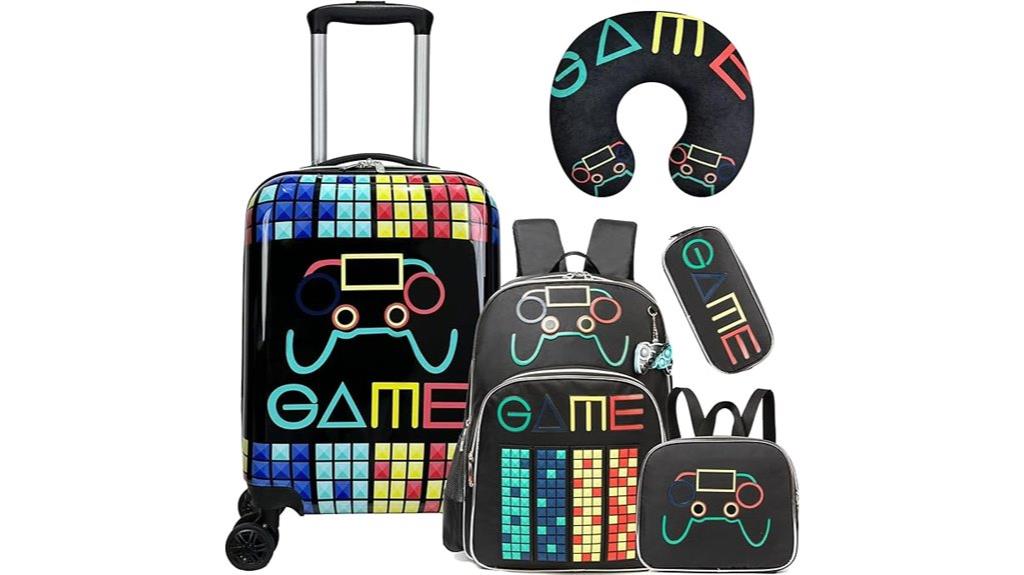 kids 5 piece spinner luggage