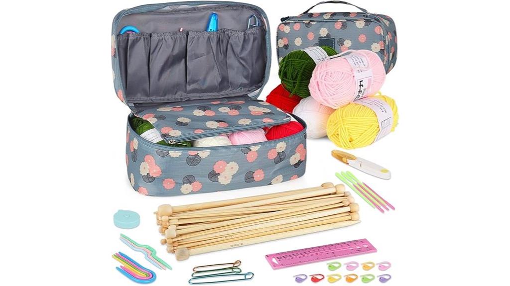knitting kit with accessories