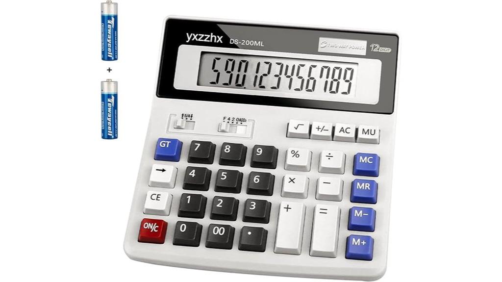 large 12 digit desk calculator