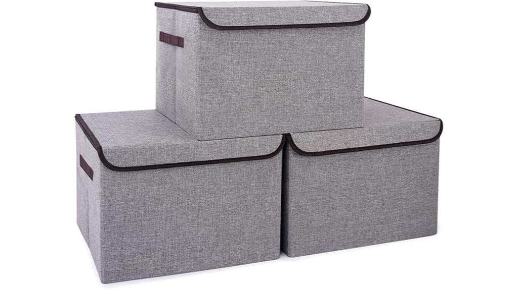 large collapsible storage bins