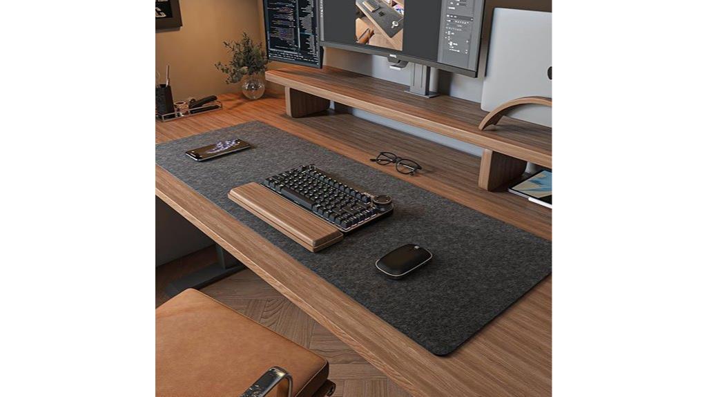 large felt office desk mat