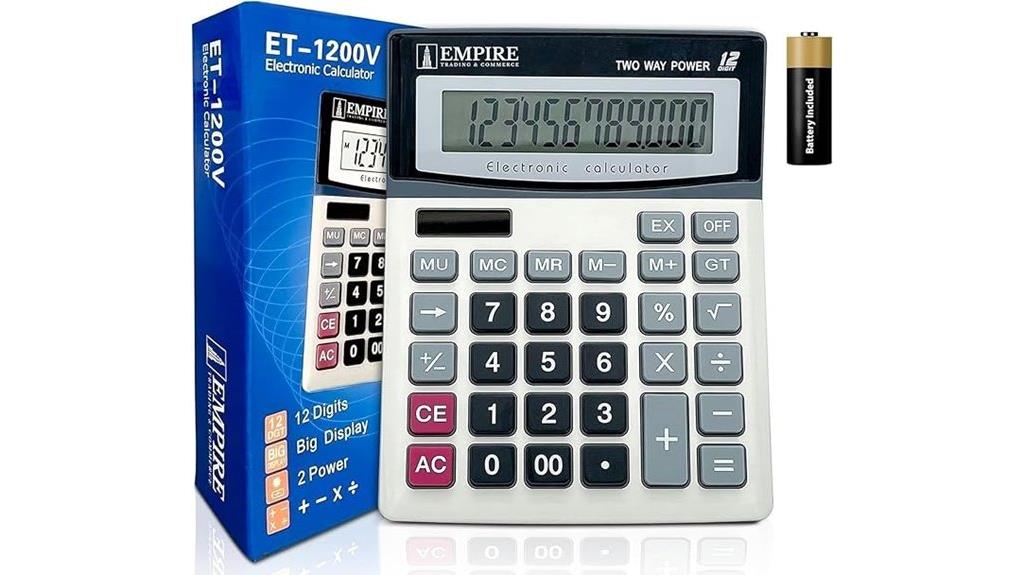 large key calculator display