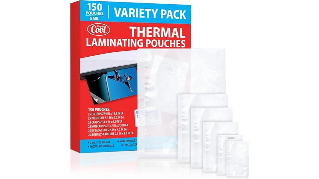 large pack laminating sheets