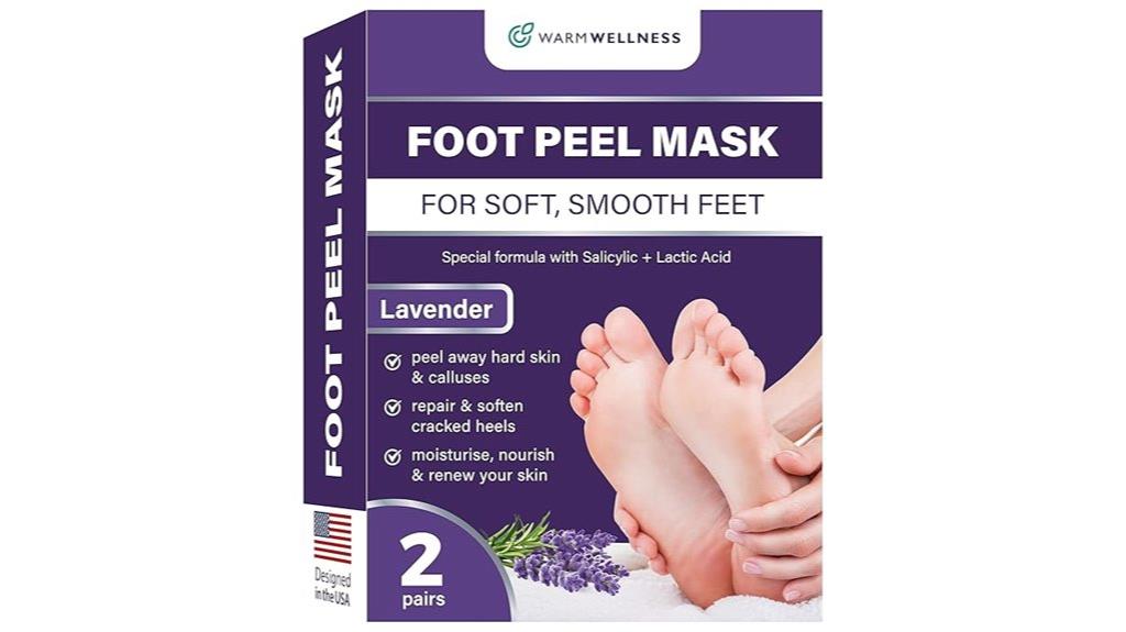 lavender foot exfoliation boots